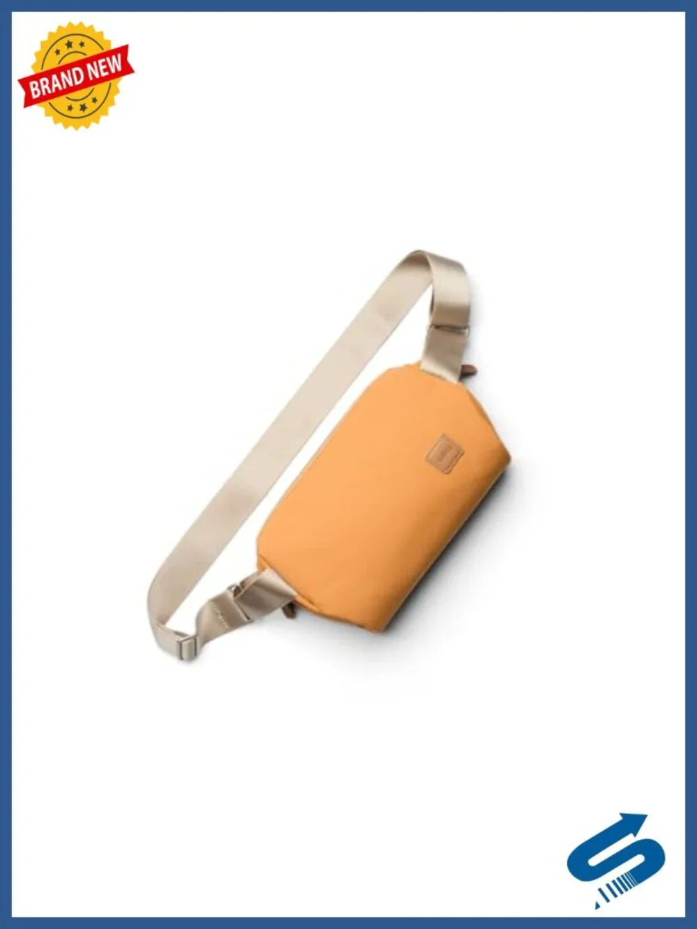 Minimalist Crossbody Sling Bag with Internal Organization and Auto-Compression